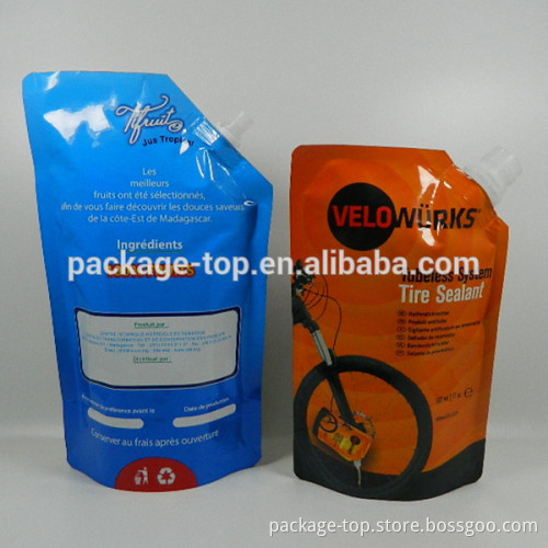 2015 custom made plastic silver spout pill pouch bags packaging China bag -making factory